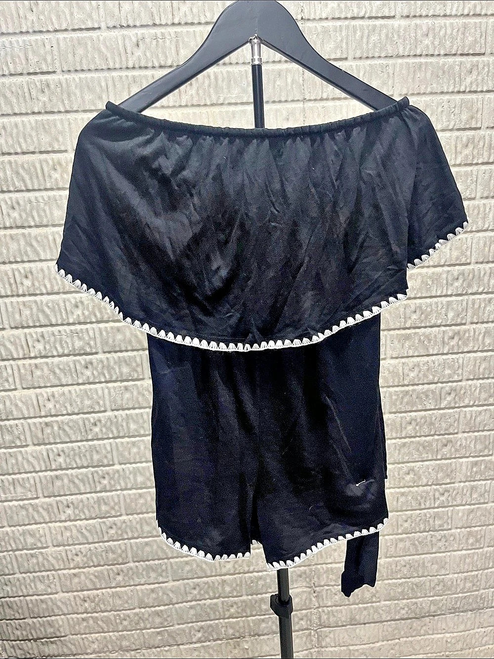 Cupshe Black Romper Size Small NWT